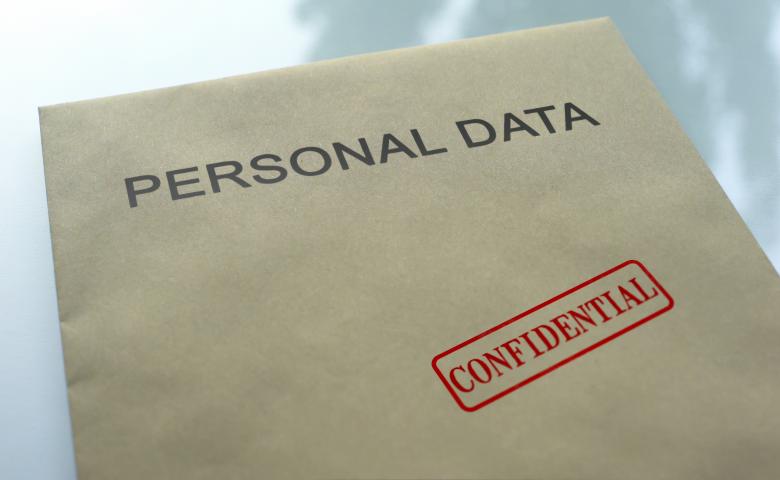 Confidential personal data envelope